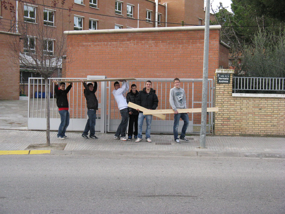 Transporte del material